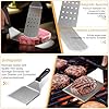 zycBernoi Griddle Accessories Kit, 19 PCS Flat Top Grill Accessories for Blackstone Camp Chef, Metal Spatula Set with Burger Press,Basting Cover,Melting Dome,Tongs,Carry Bag for Outdoor Grilling BBQ